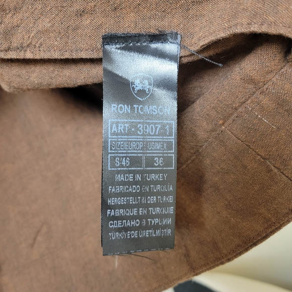 Ron Tomson Men's Brown Military Field Jacket - Picture 11 of 12